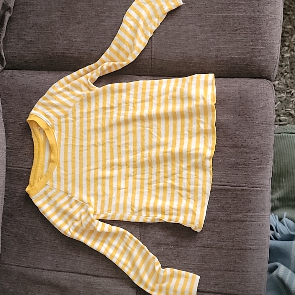 4T Yellow striped long sleeve T
